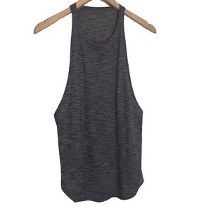 Lululemon Open-Back Muscle Tank - Space Dye Grey - Lightweight & Breathable Sz:S
